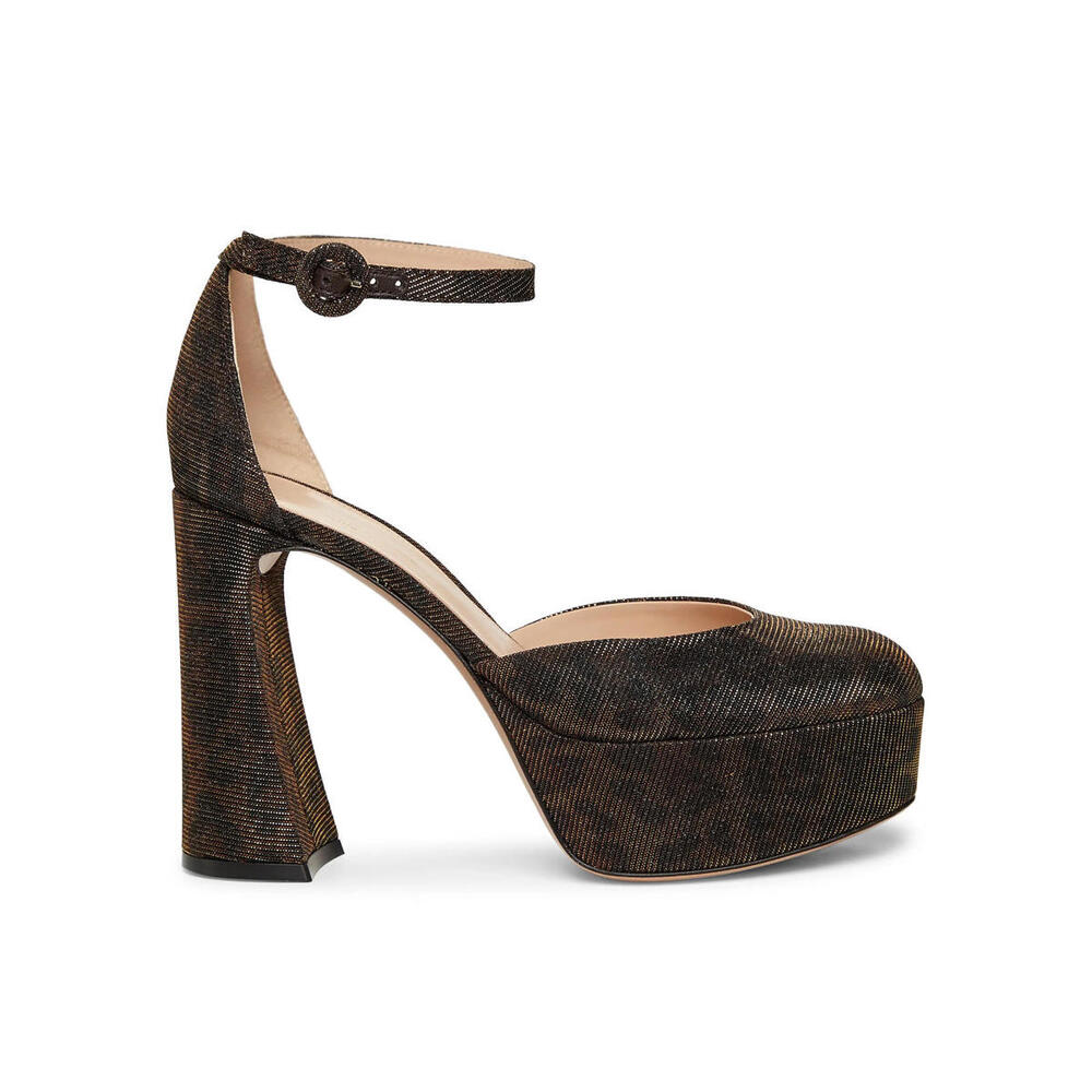 NWOB Gianvito Rossi Holly D'orsay 120mm LEOPARD PRINT Platform Pumps SZ 37